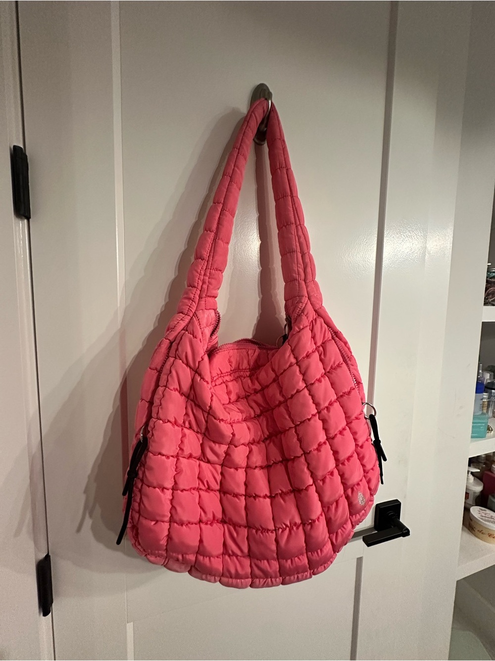 Free People Quilted Carryall Pink Shoulder Bag